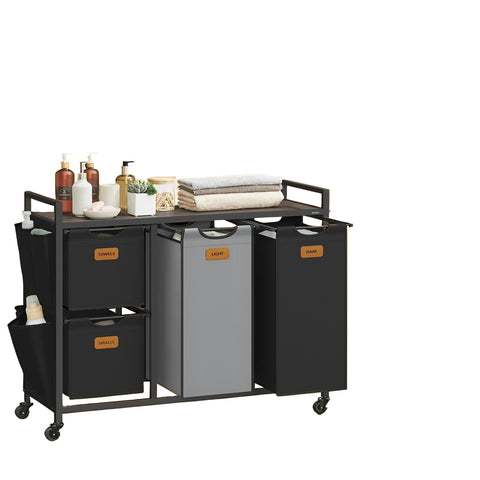 Rootz Washing Sorter - Laundry Organizer - Storage Unit - Space Saving - 98.6 x 33 x 80.5 cm