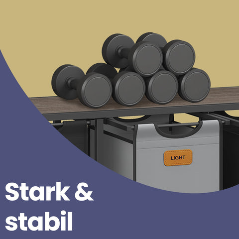 Rootz Washing Sorter - Laundry Organizer - Storage Unit - Space Saving - 98.6 x 33 x 80.5 cm