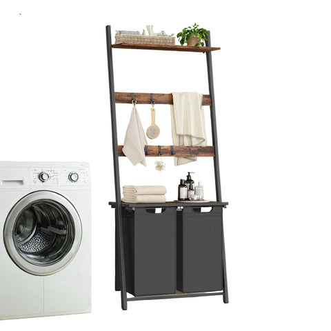 Rootz Washing Sorter - Laundry Organizer - Storage Unit - Maximizes Space - 73cm x 33cm x 177cm