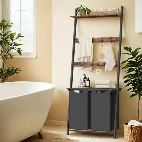 Rootz Washing Sorter - Laundry Organizer - Storage Unit - Maximizes Space - 73cm x 33cm x 177cm