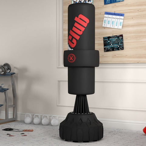 Rootz Free-Standing Punching Bag - Boxing Training - Workout Equipment - Stability Base - 57cm x 57cm x 175cm