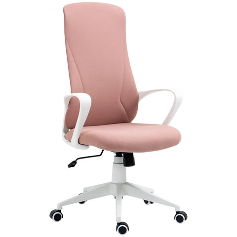 Rootz Office Chair - Computer Chair - Tilting Backrest - Rotatable - Height Adjustable - Pink - 62 x 56 x 110-119.5cm