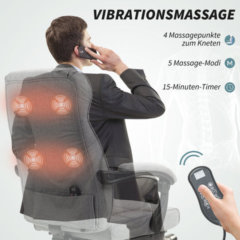 Rootz Ergonomic Office Chair - Massage Chair - Executive Seating - Ultimate Comfort - 70cm x 65cm x 107-117cm