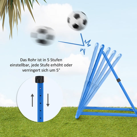 Rootz Football Rebounder Net - Bounce Back Net - Soccer Training Aid - Adjustable & Foldable - 78 x 84 x 65-78 cm - Enhance Ball Control Skills