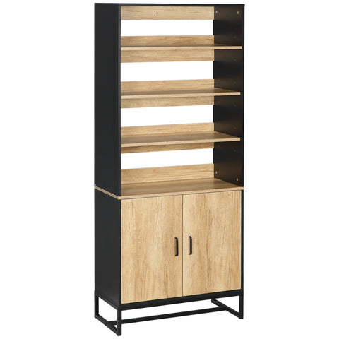 Rootz Buffet Kitchen Cabinet - Sideboard - Storage Unit - Adjustable Shelves - 75cm x 35cm x 175cm
