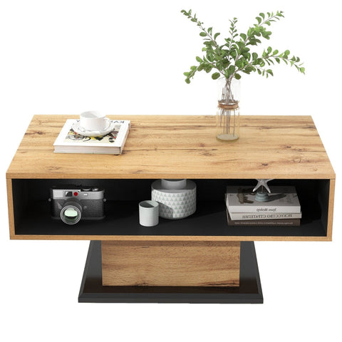 Rootz Coffee Table - Storage Table - Accent Table - Elegant & Versatile - 100L x 60W x 47H cm