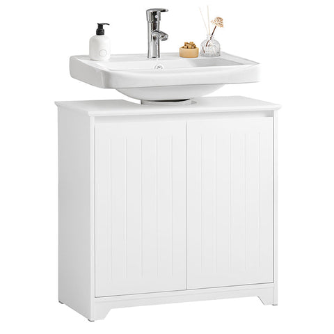 Rootz Sink Base Cabinet - Bathroom Cabinet - Washbasin Stand - Moisture Resistant - Easy Assembly - MDF Construction - 60cm x 60cm x 30cm