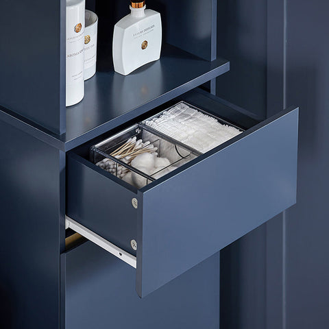 Rootz Tall Bathroom Cabinet - Storage Organizer - Shelving Unit - MDF & Pine Construction - Adjustable Shelf - Anti-Tip Design - 35cm x 170cm x 30cm