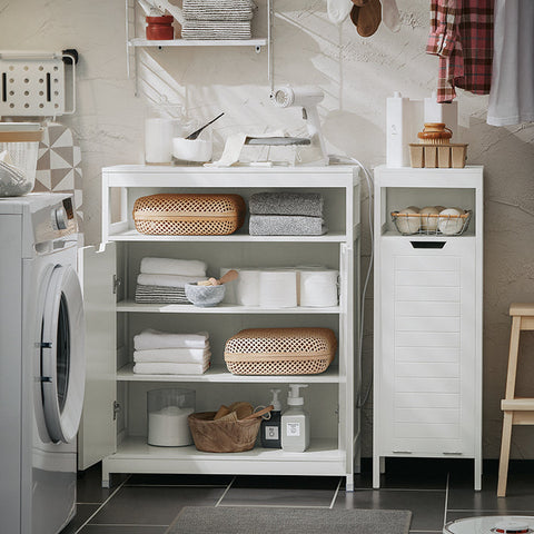 Rootz Modern Bathroom Cabinet - Sideboard - Hall Closet - Spacious Storage - Versatile Use - Stable Design - 70cm x 90cm x 35cm