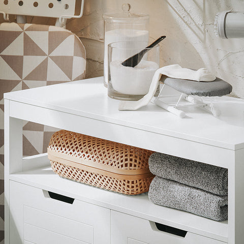 Rootz Modern Bathroom Cabinet - Sideboard - Hall Closet - Spacious Storage - Versatile Use - Stable Design - 70cm x 90cm x 35cm