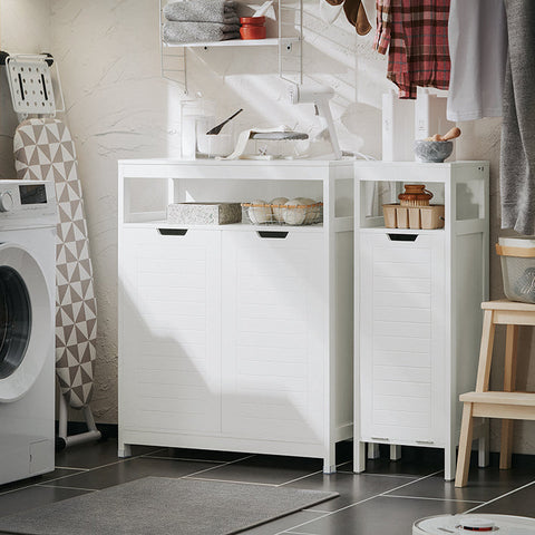 Rootz Modern Bathroom Cabinet - Sideboard - Hall Closet - Spacious Storage - Versatile Use - Stable Design - 70cm x 90cm x 35cm