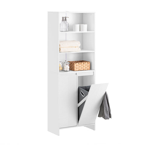 Rootz Tall Bathroom Cabinet - Storage Cabinet - MDF Cabinet - Space-Saving Design - 60x171x37cm
