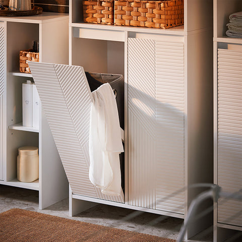 Rootz Tall Bathroom Cabinet - Storage Cabinet - MDF Cabinet - Space-Saving Design - 60x171x37cm