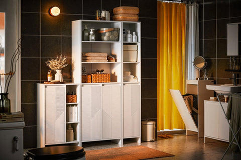 Rootz Tall Cabinet - Storage Unit - Closet Organizer - MDF Material - Easy Access Design - 30x170x30cm