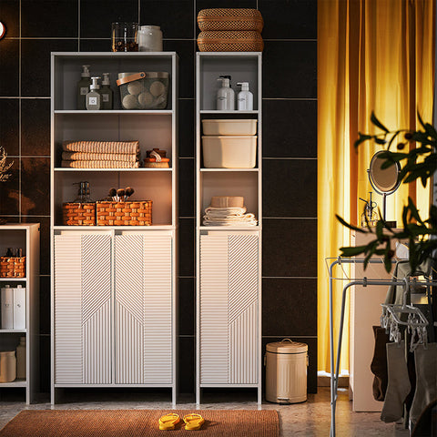 Rootz Tall Cabinet - Storage Unit - Closet Organizer - MDF Material - Easy Access Design - 30x170x30cm