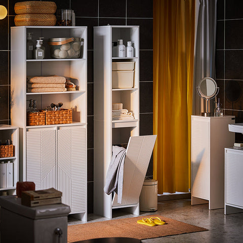 Rootz Tall Cabinet - Storage Unit - Closet Organizer - MDF Material - Easy Access Design - 30x170x30cm