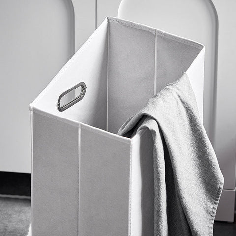 Rootz Compact Laundry Storage Cabinet - Clothes Organizer - Hidden Basket - Space-Saving - 30cm x 97cm x 30cm