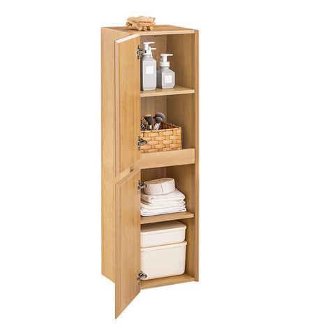 Rootz Tall Bathroom Cabinet - Vertical Storage - Space-Saving Cabinet - Wall-Mounted Design - 35x120x30cm