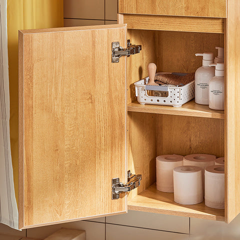 Rootz Tall Bathroom Cabinet - Vertical Storage - Space-Saving Cabinet - Wall-Mounted Design - 35x120x30cm