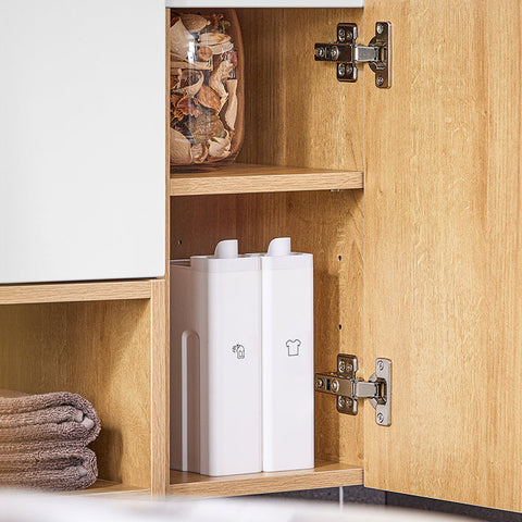 Rootz Wall-Mounted Bathroom Sink Unit - Vanity Cabinet - Space-Saving Saver - Moisture Resistant - 80x54x46cm