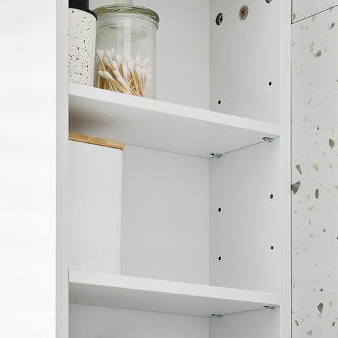 Rootz Bathroom Wall Cabinet - Mirror Door - Storage Cabinet - Space-Saving - 57x61x30cm
