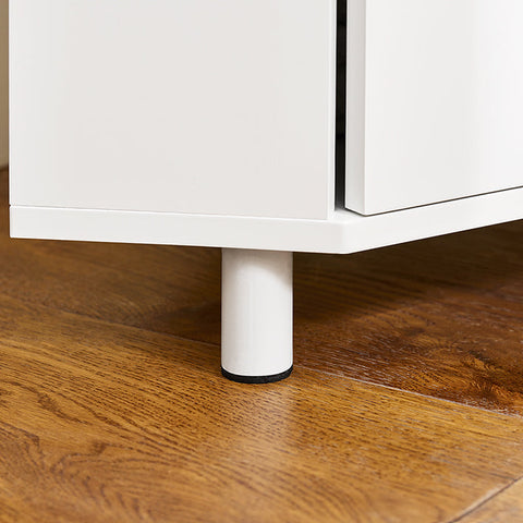 Rootz Tall Bathroom Cabinet - Corner Cabinet - Slim Storage Unit - Space Saving Design - 44cm x 171cm x 31cm