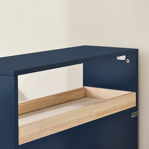 Rootz Bathroom Cabinet - Storage Unit - Organizing Shelf - 3 Drawers - MDF & Bamboo - 23x83x65cm