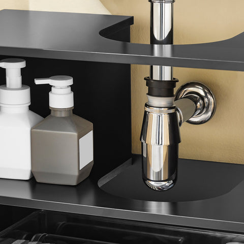 Rootz Bathroom Base Cabinet - Vanity Unit - Sink Cabinet - Eco-Friendly MDF - 60cm x 30cm x 70cm