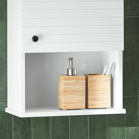 Rootz Wall Cabinet - Bathroom Storage - Medicine Cabinet - Adjustable Shelf - Versatile Use - Easy Assembly - 40cm x 76cm x 21cm