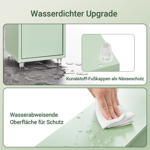 Rootz Tall Cabinet - Slim Storage Unit - Space-Saving Organizer - Adjustable Shelves - 20x180x20cm MDF Construction