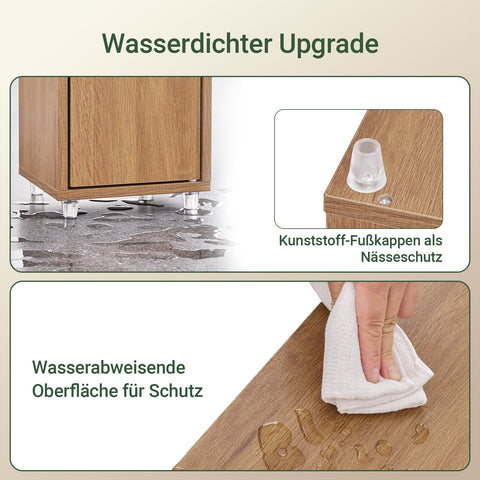 Rootz Tall Storage Cabinet - Space-Saving Cabinet - Slim Shelf Unit - Adjustable Shelves - Magnetic Lock - 20x180x20cm