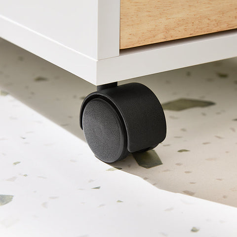 Rootz Compact Storage Trolley - Utility Cart - Rolling Organizer - Adjustable Shelves - 23x82x65cm