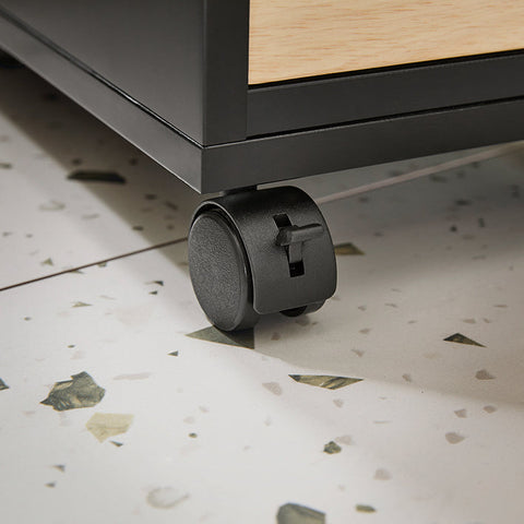 Rootz Rolling Storage Cart - Mobile Storage Organizer - Narrow Space Cart - Versatile Storage - 24cm x 82cm x 65cm