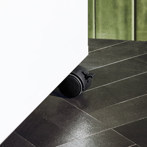 Rootz Niche Storage Trolley - Kitchen Cart - Bathroom Organizer - Removable Tray - 3 Drawers - Mobile with Brakes - MDF and Bamboo - 23cm x 82cm x 65cm