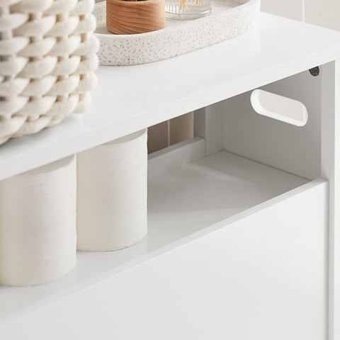 Rootz Niche Shelf with 2 Baskets - Kitchen Storage - Bathroom Organizer - MDF and Pine Construction - Moisture-Resistant Foot Pad - Easy Assembly - 20cm x 70cm x 60cm