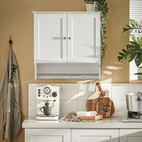 Rootz Bathroom Wall Cabinet - Medicine Cabinet - Storage Closet - Adjustable Shelf - Magnetic Lock - Towel Holder - 60cm x 60cm x 30cm