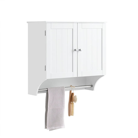 Rootz Bathroom Wall Cabinet - Medicine Cabinet - Storage Closet - Adjustable Shelf - Magnetic Lock - Towel Holder - 60cm x 60cm x 30cm
