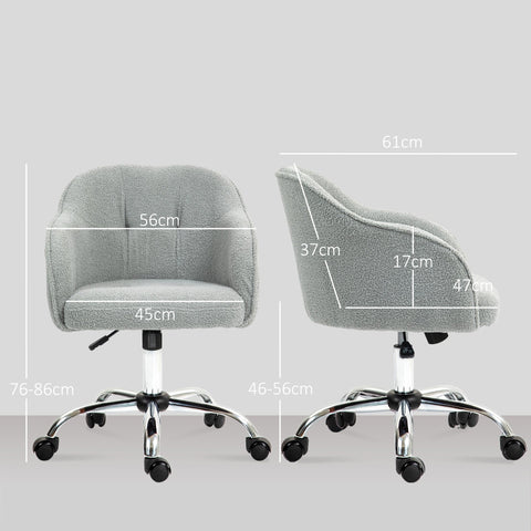 Rootz Ergonomic Home Office Chair - Desk Chair - Executive Seating - Supports Posture - 56cm x 61cm x 86cm - Grey