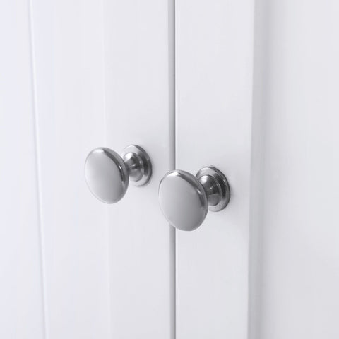 Rootz Bathroom Cabinet - Storage Unit - Organizer - MDF Board - White - 60cm x 80cm x 30cm - 87cm x 36cm x 19cm - 12.4kg - 1 x Accessory Bag - Multilingual Instructions