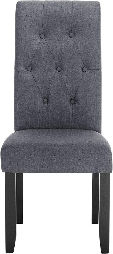 Rootz Upholstered Dining Chair - Elegant Chair - Stylish Seating - Durable Solid Wood - Supreme Comfort - Versatile Design - 47cm x 42cm x 107cm