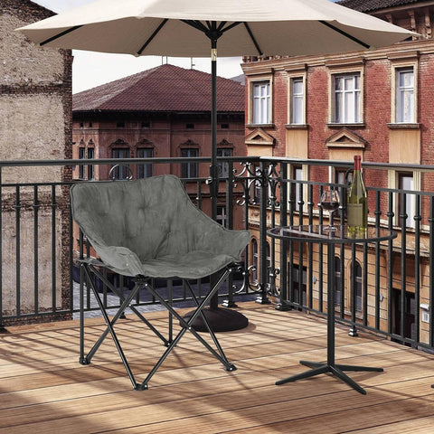 Rootz Ultimate Outdoor Folding Chair - Portable Chair - Collapsible Chair - Comfortable Seating - Sturdy Design - Easy Storage - 63cm x 73.5cm x 44.5cm