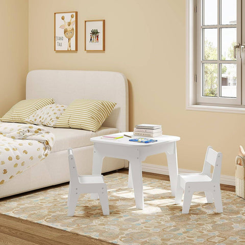 Rootz Children's Table and Chair Set - Activity Desk - Kids' Study Table - Built-in Storage - Multipurpose Tabletop - Safe & Ergonomic - Durable Construction - Table: W60 x H49 x D60 cm; Chair: W31 x H45 x D29 cm