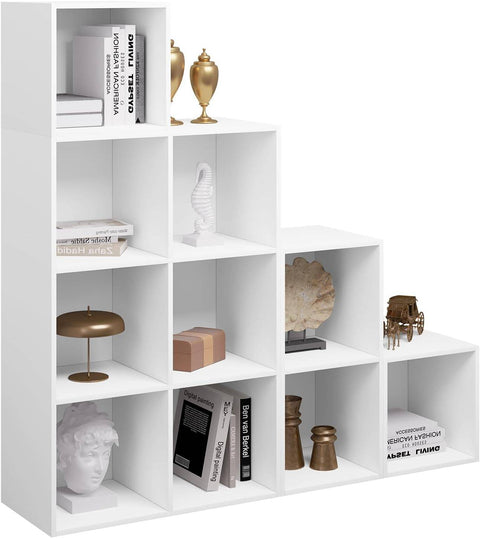 Rootz Modular DIY Book Cabinet - Bookshelf - Storage Organizer - Customizable, Durable, Easy Assembly - 120cm x 120cm x 30cm