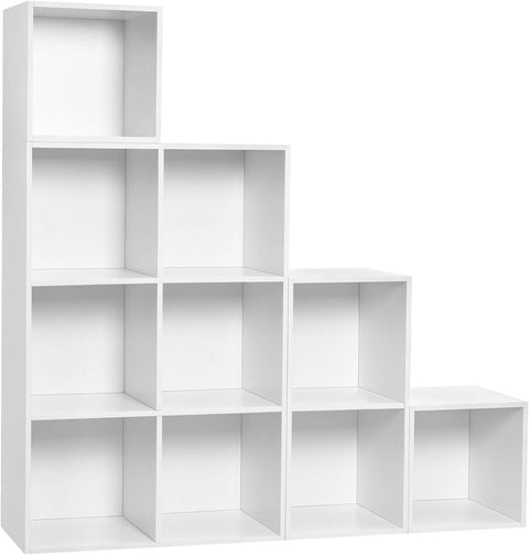 Rootz Modular DIY Book Cabinet - Bookshelf - Storage Organizer - Customizable, Durable, Easy Assembly - 120cm x 120cm x 30cm