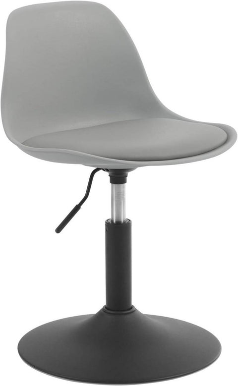 Rootz Bar Stool - Swivel Stool - Adjustable Height - Soft PU Material - Stable Steel Frame - 41cm x 61-73cm x 39cm