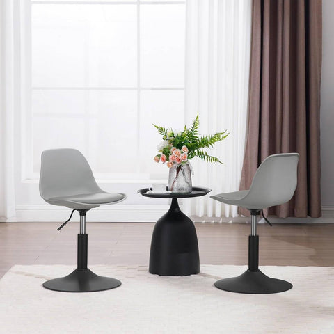 Rootz Bar Stool - Swivel Stool - Adjustable Height - Soft PU Material - Stable Steel Frame - 41cm x 61-73cm x 39cm