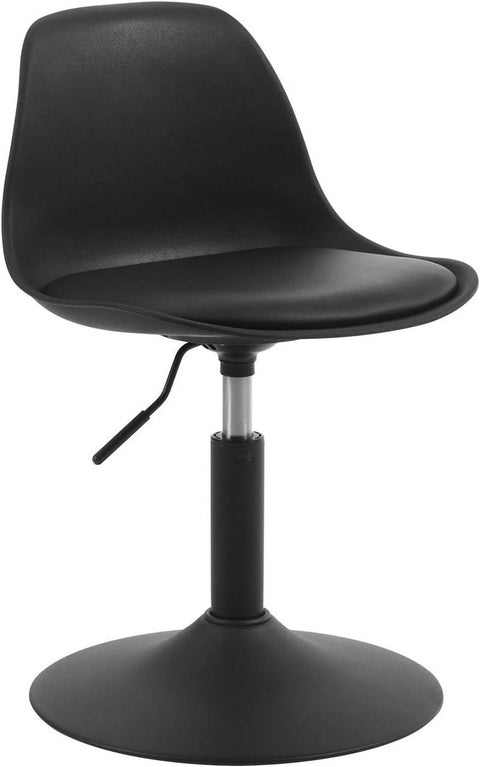 Rootz Bar Chair - Stool Set - Rotating Seat - Adjustable Height - PU Material - Elegant Design - 41cm x 61-73cm x 39cm