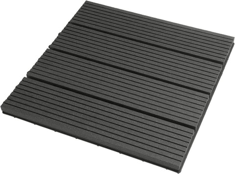 Rootz WPC Click Tiles - Outdoor Flooring - Patio Tiles - Weather-Resistant, Easy Installation, Low Maintenance - 30cm x 30cm x 1.8cm