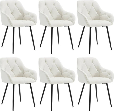 Rootz Velvet Dining Chair - Elegant Chair - Comfortable Seating - Luxurious Velvet - Durable Metal Legs - Ergonomic Design - 56cm x 83.5cm x 53cm