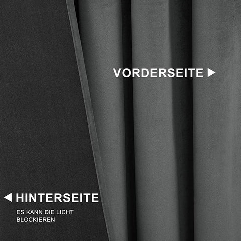 Rootz Luxury Velvet Blackout Curtains - Privacy Drapes - Light Blocking Panels - High-Quality Velvet - Easy Installation - Machine Washable - 140cm x 225cm/245cm/270cm